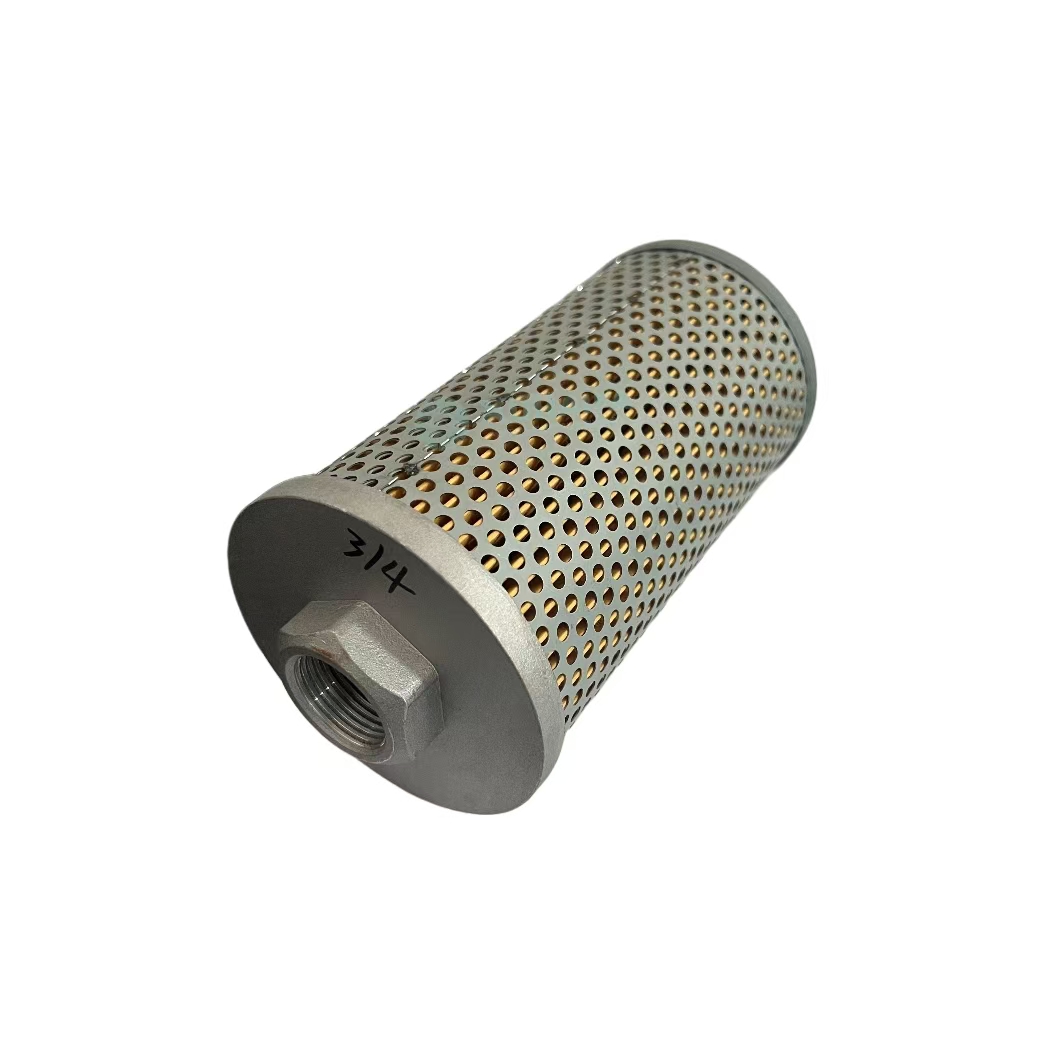 Hydraulic oil return filter and filter element for forklift hydraulic oil
